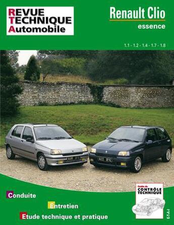 Couverture du livre « Rta 742.1 renault clio essence 1.1-1.2-1.4-1.7 et 1.8 » de  aux éditions Etai