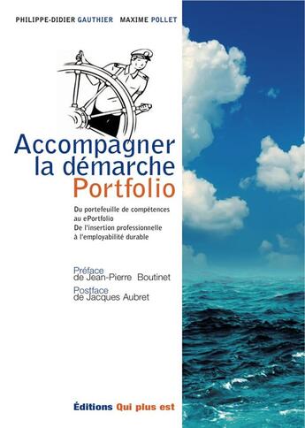 Couverture du livre « Accompagner la démarche portfolio » de Philippe-Didier Gauthier et Maxime Pollet aux éditions Qui Plus Est