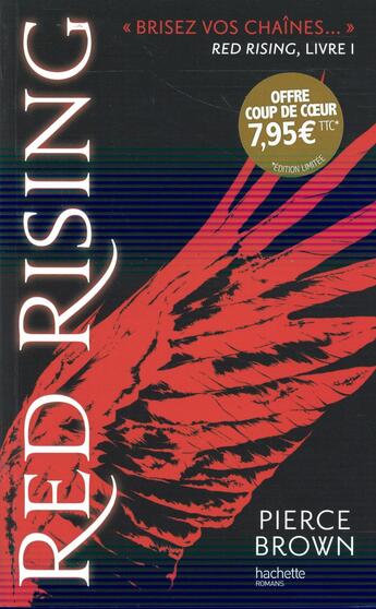 Couverture du livre « Red rising t.1 » de Pierce Brown aux éditions Hachette Romans