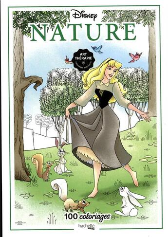 Couverture du livre « Art thérapie : Disney nature » de Aurelia Bertrand aux éditions Hachette Heroes