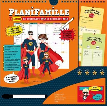 Couverture du livre « Le planifamille » de  aux éditions Larousse