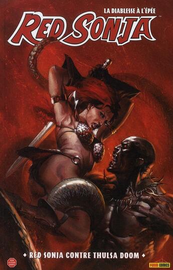 Couverture du livre « Red Sonja ; la diablesse à l'épée : Red Sonja contre Thulsa Doom » de David Peter et David Lieberman et Will Conrad aux éditions Panini