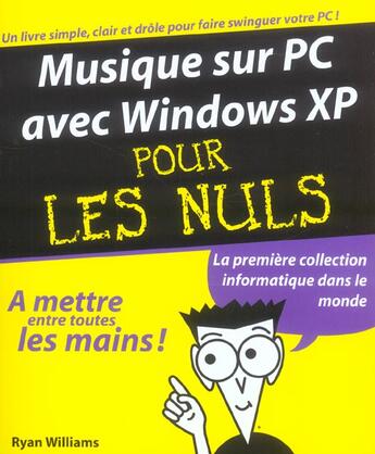 Couverture du livre « Musique Sur Pc Avec Windows Xp » de Ryan Williams aux éditions First Interactive