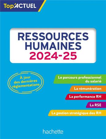 Couverture du livre « Top'actuel : Ressources Humaines (édition 2024/2025) » de Hamza Merabet aux éditions Hachette Education