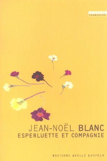 Couverture du livre « Esperluette et compagnie » de Jean-Noel Blanc aux éditions Joelle Losfeld