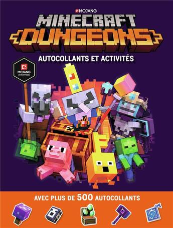 Couverture du livre « Minecraft : dungeons autocollants et activites (tp) » de Collectifs Jeunesse aux éditions Gallimard-jeunesse