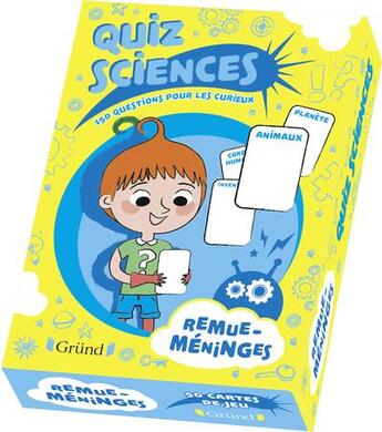 Couverture du livre « Quiz sciences » de Nathalie Lescaille aux éditions Grund