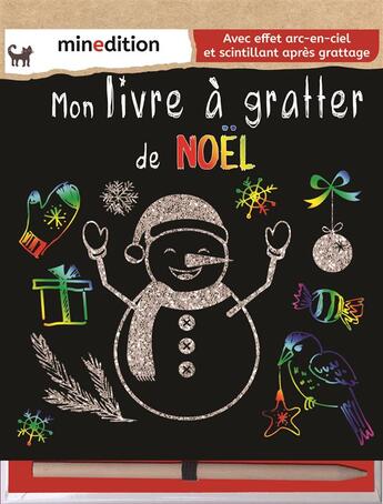 Couverture du livre « Mon livre à gratter de Noël » de Jennifer Wilderich-Lang aux éditions Mineditions