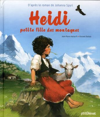 Couverture du livre « Heidi, petite fille des montagnes » de Vincent Dutrait et Jean-Pierre Kerloc'H aux éditions Glenat Jeunesse