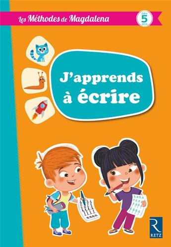 Couverture du livre « J'apprends a ecrire - 5 ans » de  aux éditions Retz