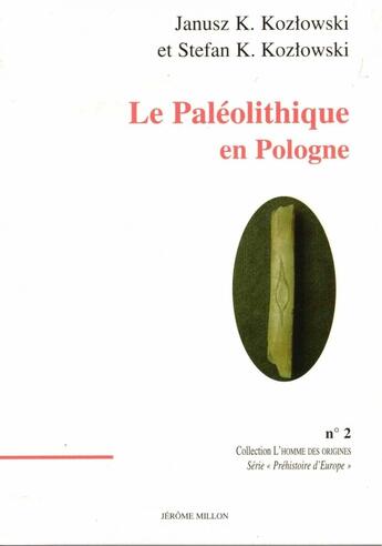 Couverture du livre « Le paleolithique en pologne » de Kozlowski aux éditions Millon