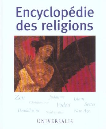 Couverture du livre « Encyclopedie des religions » de Jacques Bersani aux éditions Universalis