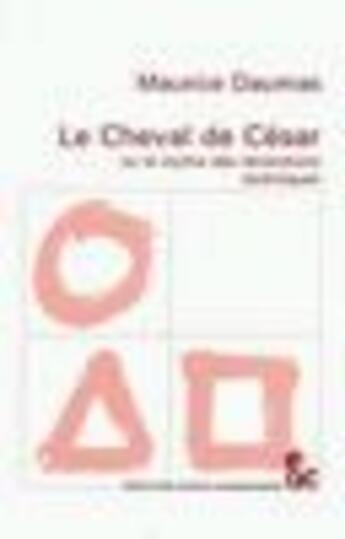 Couverture du livre « Le cheval de cesar » de Daumas aux éditions Archives Contemporaines