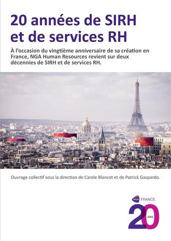 Couverture du livre « 20 années de SIRH et de services RH » de Patrick Gaspardo aux éditions Atramenta