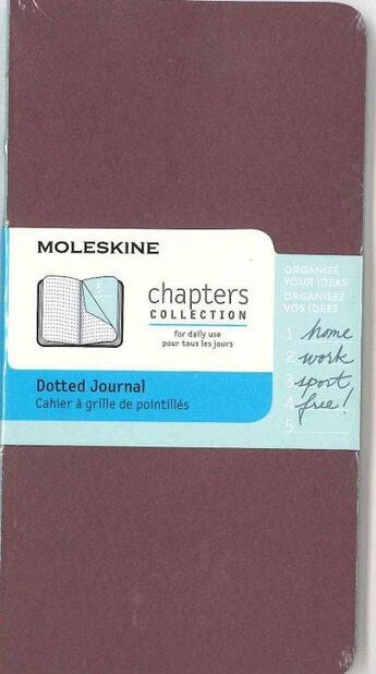 Couverture du livre « Cahier chapitres pointillé poche prune » de  aux éditions Moleskine