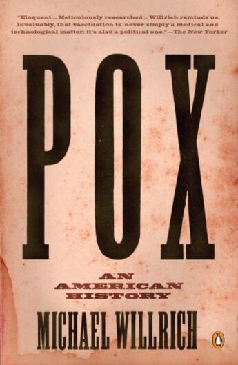 Couverture du livre « Pox » de Willrich Michael aux éditions Penguin Group Us