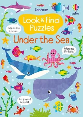 Couverture du livre « Look and find puzzles : under the sea » de Kirsteen Robson et Gareth Lucas aux éditions Usborne