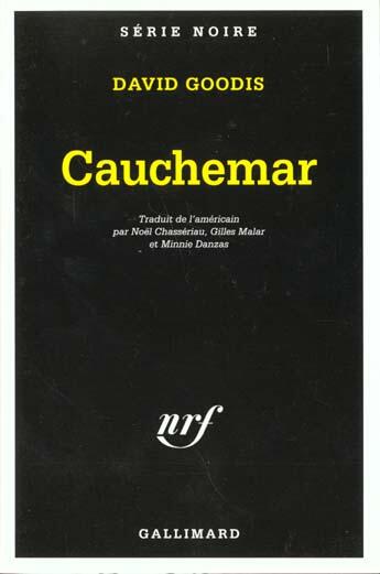 Couverture du livre « Cauchemar » de David Goodis aux éditions Gallimard