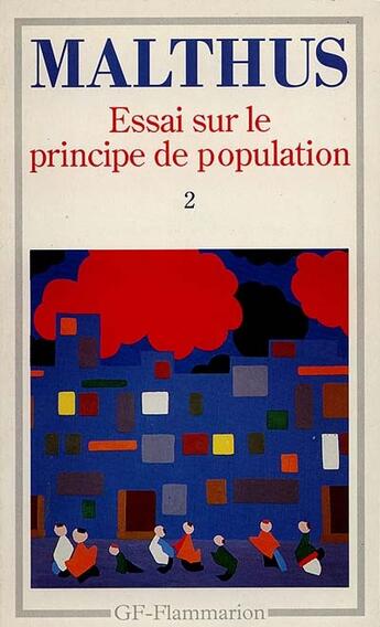 Couverture du livre « Essai sur le principe de population t2 ******** » de Malthus Thomas-Rober aux éditions Flammarion