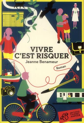 Couverture du livre « Vivre c'est risquer » de Jeanne Benameur aux éditions Thierry Magnier