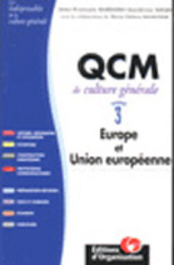 Couverture du livre « Qcm De Culture Generale T.3 » de Jean-Francois Guedon aux éditions Organisation