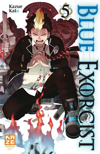 Couverture du livre « Blue exorcist t.5 » de Kazue Kato aux éditions Crunchyroll