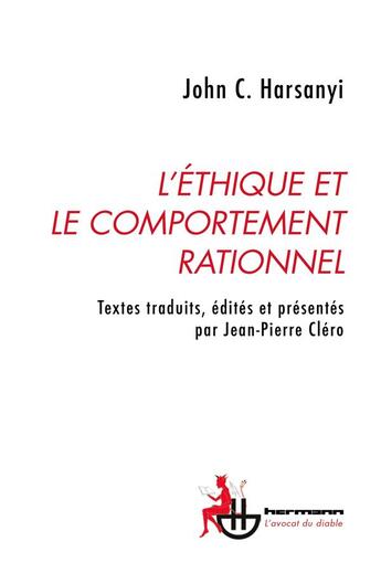 Couverture du livre « L'éthique et le comportement rationnel » de John C. Harsanyi aux éditions Hermann