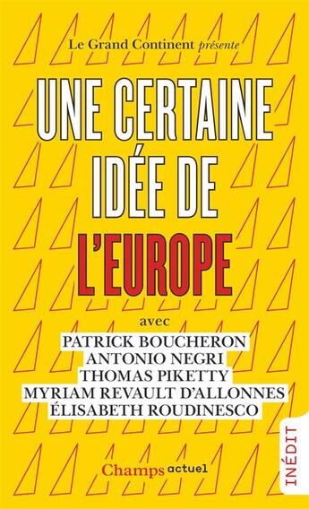 Couverture du livre « Une certaine idée de l'Europe » de Myriam Revault D'Allonnes et Patrick Boucheron et Elisabeth Roudinesco et Thomas Piketty et Antonio Negri et Collectif Petit Fute aux éditions Flammarion