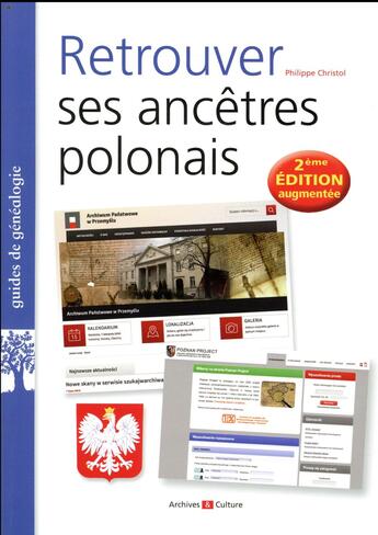 Couverture du livre « Retrouver ses ancêtres polonais (2e édition) » de Philippe Christol aux éditions Archives Et Culture