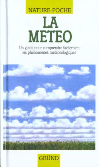 Couverture du livre « La meteo » de  aux éditions Grund