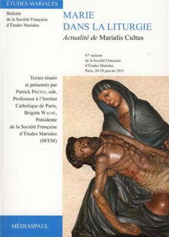 Couverture du livre « Marie dans la liturgie » de  aux éditions Mediaspaul