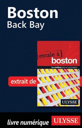 Couverture du livre « Boston ; Back Bay » de  aux éditions Ulysse