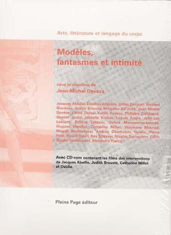 Couverture du livre « Modèles, phantasmes et intimité » de Jean-Michel Devesa aux éditions Pleine Page