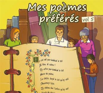 Couverture du livre « Mes poemes preferes, vol 5 (livre audio) » de Compilation aux éditions France Productions