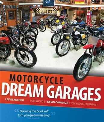 Couverture du livre « Motorcycle dream garages » de Klancher aux éditions Quarry