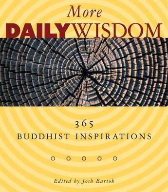 Couverture du livre « More Daily Wisdom » de Josh Bartok aux éditions Wisdom Publications