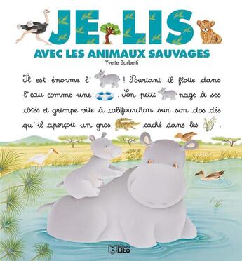 Couverture du livre « Je lis avec ; jles animaux sauvages » de Yvette Barbetti aux éditions Lito