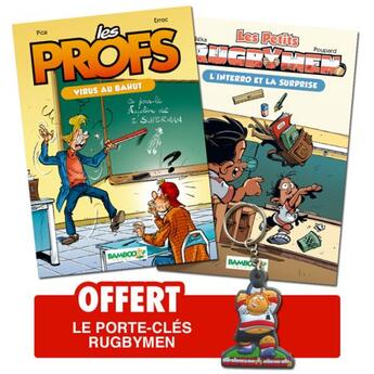 Couverture du livre « Les profs t.1 ; les petits rugbymen t.1 » de Erroc et Pica aux éditions Bamboo