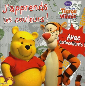 Couverture du livre « Mes amis Tigrou et Winnie ; j'apprends les couleurs ! » de  aux éditions Langue Au Chat