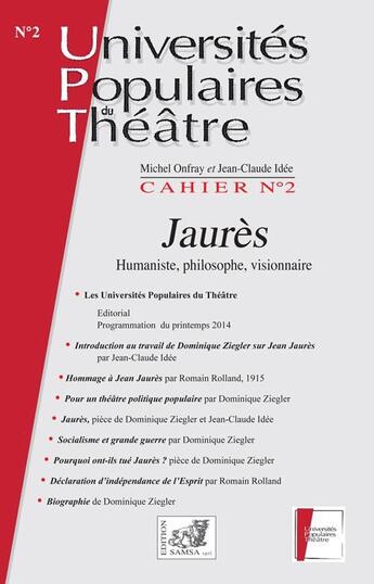 Couverture du livre « Jaures » de  aux éditions Samsa