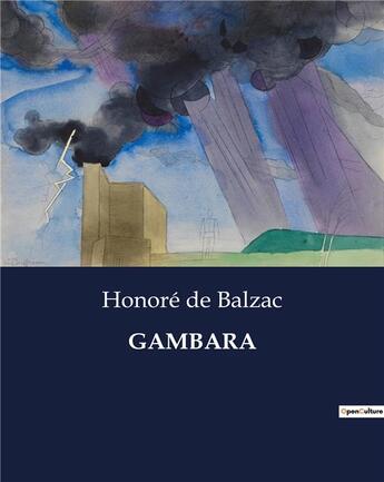 Couverture du livre « GAMBARA » de Honoré De Balzac aux éditions Culturea