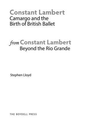 Couverture du livre « An Extract from: Constant Lambert, Beyond The Rio Grande » de Lloyd Stephen aux éditions Boydell And Brewer Group Ltd