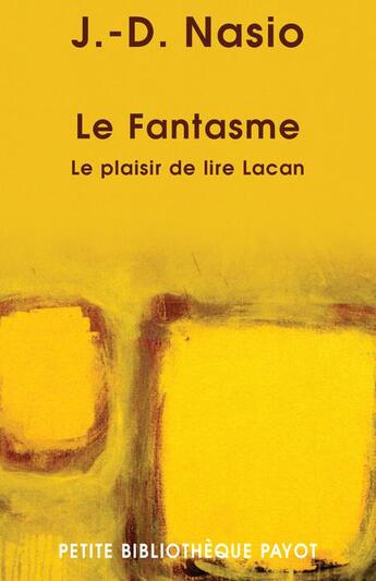 Couverture du livre « Le fantasme » de Juan-David Nasio aux éditions Payot