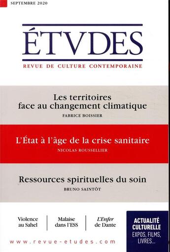 Couverture du livre « Etudes 4274 - septembre » de  aux éditions Ser