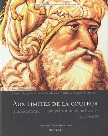 Couverture du livre « Études renaissantes T.7 ; aux limites de la couleur : monochromie et polychromie dans les arts (1300-1650) » de Marion Boudon-Machuel et Pascale Charron et Maurice Brock aux éditions Brepols