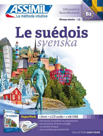 Couverture du livre « Superpack usb suedois » de William Fovet aux éditions Assimil