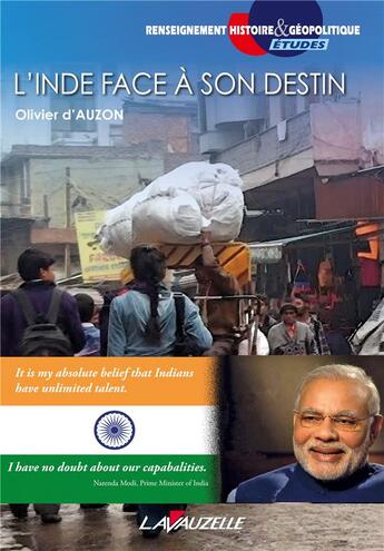 Couverture du livre « L'inde face a son destin » de Olivier D' Auzon aux éditions Lavauzelle