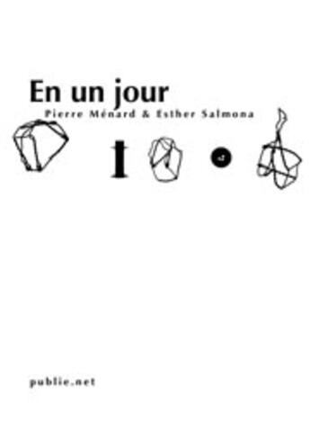 Couverture du livre « En un jour » de Pierre Menard et Esther Salmona aux éditions Publie.net