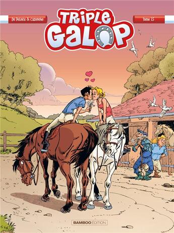 Couverture du livre « Triple galop Tome 15 » de Christophe Cazenove et Du Peloux aux éditions Bamboo