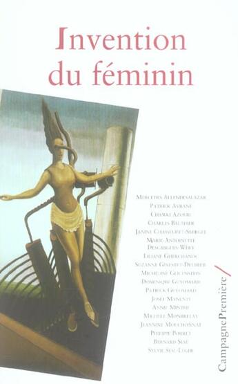 Couverture du livre « Invention du feminin » de  aux éditions Campagne Premiere